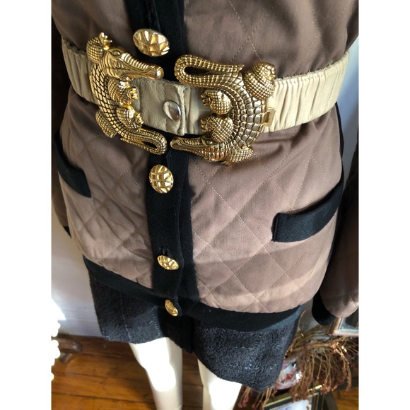 Vintage quilted boxy brown bomber jacket - Picture 7 of 16